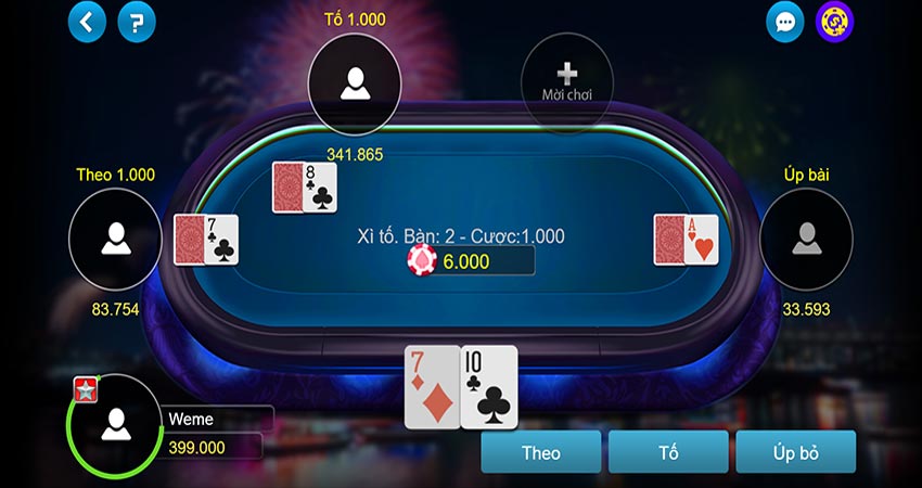 Game bài xì tố tại nhà cái bet88